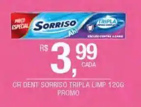 DB Supermercados Creme dental sorriso 120g oferta