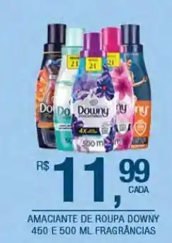 Amaciante de roupa downy 450 e 500ml