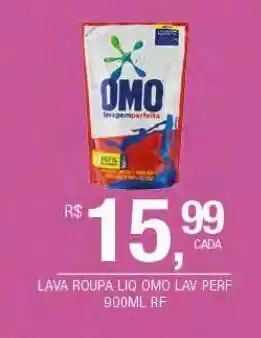 DB Supermercados Lava roupa líquido omo 900ml oferta