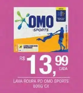 DB Supermercados Lava roupa pó omo 800g oferta