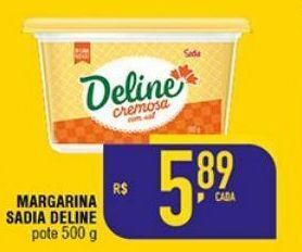 Mercantil Rodrigues Margarina sadia deline pote 500 g oferta