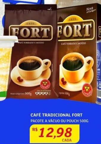 Assaí Atacadista CAFÉ TRADICIONAL FORT PACOTE A VÁCUO OU POUCH 500G oferta