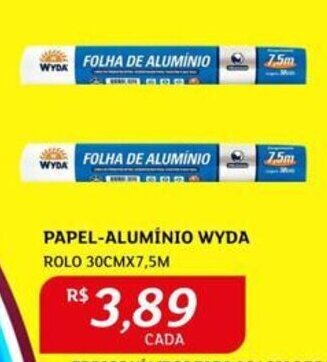 Assaí Atacadista PAPEL-ALUMÍNIO WYDA ROLO 30CMX7,5M oferta