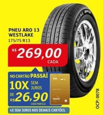 Assaí Atacadista PNEU ARO 13 WESTLAKE 175/75 R13 oferta