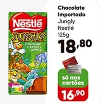 Zaffari Chocolate Importado Jungly Nestlé 125g oferta