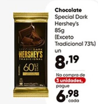 Zaffari Chocolate Special Dark Hershey's 85g oferta