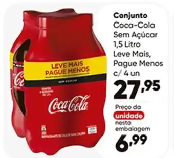 Conjunto Coca-Cola Sem Açúcar 1,5 Litro