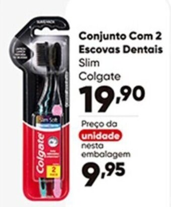 Zaffari Conjunto Com 2 Escovas Dentais Slim Colgate oferta