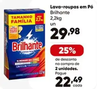 Zaffari Lava-roupas em Pó Brilhante 2.2kg oferta