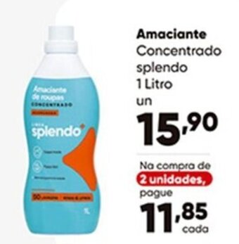 Zaffari Amaciante Concentrado splendo 1 Litro oferta
