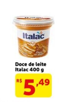 Mercado Extra Doce de leite Italac 400g oferta