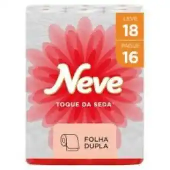 Angeloni Papel higiênico neve neutro folha dupla 30m. pacote leve 18 pague 16 rolos oferta