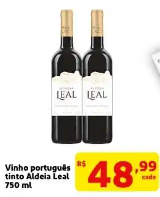 Mercado Extra Vinho portugues tinto Aldeia Leal 750ml oferta