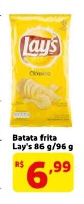 Mercado Extra Batata frita Lay's 86g/96g oferta