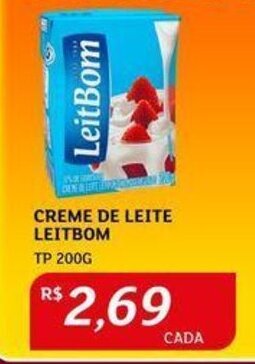Assaí Atacadista CREME DE LEITE LEITBOM TP 200G oferta