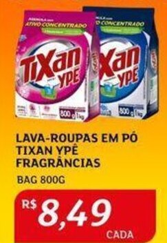 Assaí Atacadista LAVA-ROUPAS EM PÓ TIXAN YPE FRAGRANCIAS BAG 800G oferta