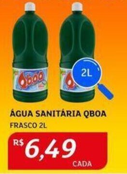 Assaí Atacadista ÁGUA SANITÁRIA QBOA FRASCO 2L oferta