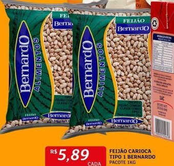 Assaí Atacadista FEIJÃO CARIOCA TIPO 1 BERNARDO PACOTE 1KG oferta
