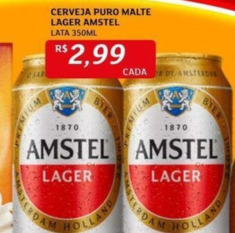 Assaí Atacadista CERVEJA PURO MALTE LAGER AMSTEL LATA 350ML oferta
