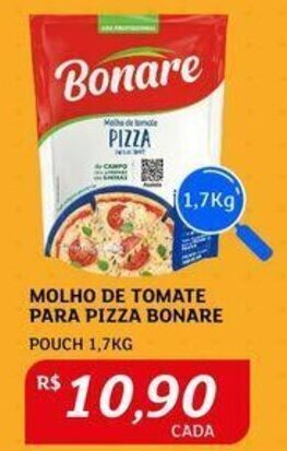 Assaí Atacadista MOLHO DE TOMATE PARA PIZZA BONARE POUCH 1,7KG oferta