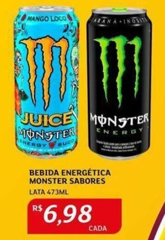 Assaí Atacadista BEBIDA ENERGÉTICA MONSTER SABORES LATA 473ML oferta