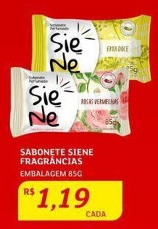 Assaí Atacadista SABONETE SIENE FRAGRÂNCIAS EMBALAGEM 85G oferta
