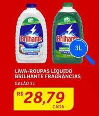 Assaí Atacadista LAVA-ROUPAS LÍQUIDO BRILHANTE FRAGRÂNCIAS GALÃO 3L oferta