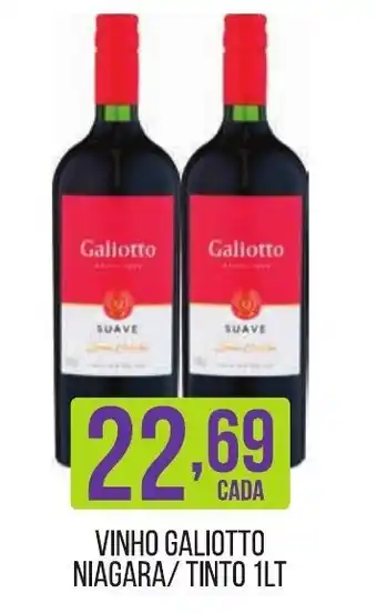 Casagrande Supermercados VINHO GALIOTTO NIAGARA/TINTO 1LT oferta