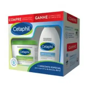 Cetaphil creme hidratante 453gr + cetaphil loção de limpeza 120ml