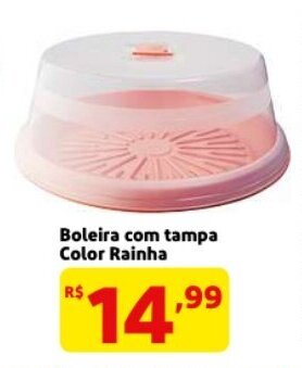 Boleira com tampa Color Rainha
