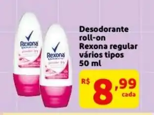 Mercado Extra Desodorante roll-on Rexona 50ml oferta