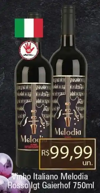 Supermercados Alvorada Vinho Italiano Melodia Vinho La Grupa Rosso Igt Gaierhof 750ml Vinho Ricamo 750ml - tipos Seleccion 750ml - tipos oferta