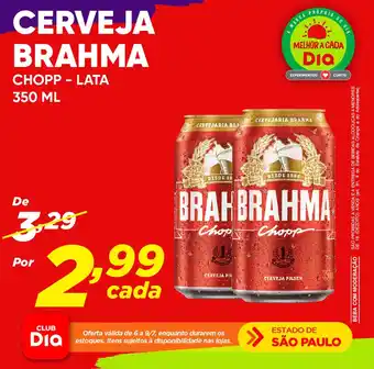 Dia CERVEJA BRAHMA CHOPP - LATA 350ml oferta