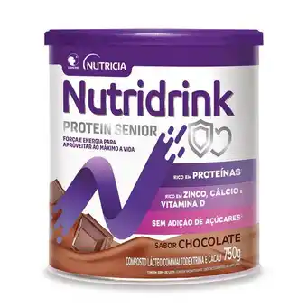 Farmácias Pague Menos Nutridrink protein senior chocolate 750g oferta