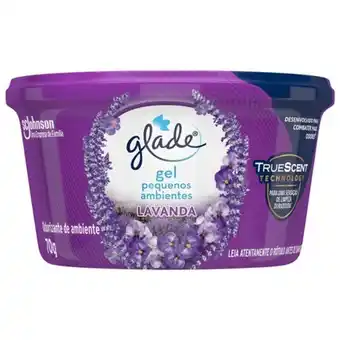 Desodorizador gel pequenos ambientes lavanda glade 70g
