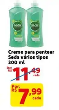 Mercado Extra Creme para pentear Seda 30ml oferta