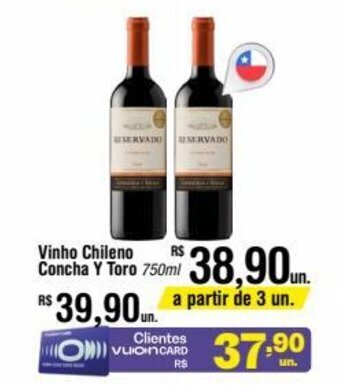 Fort Atacadista Vinho Chileno Concha Y Toro 750ml oferta