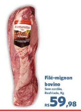 Sam's Club Filé-mignon bovino Sem cordão, Resfriado, Kg oferta
