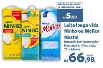Sam's Club Leite longa vida Ninho ou Molico Nestlé oferta