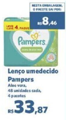 Sam's Club Lenço umedecido Pampers oferta