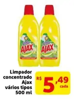 Mercado Extra Limpador concentrado Ajax 500ml oferta
