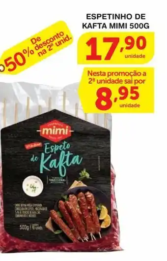 Roldão Espetinho de kafta mimi 500g oferta