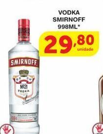Roldão Vodka smirnoff 998ml oferta