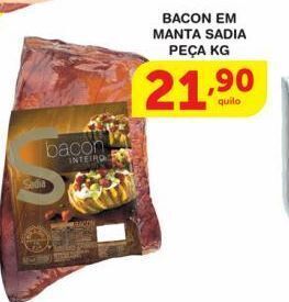 Roldão Bacon manta sadia kg oferta