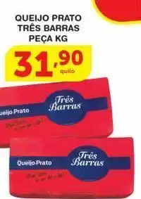 Roldão Queijo prato três barras kg oferta