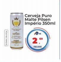 Tonin Superatacado Cerveja puro malte pilsen império 350ml oferta