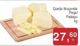 Mineirão Atacarejo Queijo Mucarela Peca/ Pedaco 1kg oferta