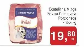 Mineirão Atacarejo Costelinha Minga Bovina Congelada Porcionada Friboi 1kg oferta