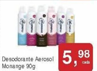 Mineirão Atacarejo Desodorante Aerosol Monange 90g oferta