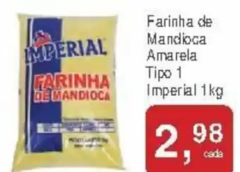 Farinha de Mandioca Amarela Tipo 1 Imperial 1kg